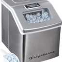 FRIGIDAIRE EFIC452-SS 40 Lbs Extra Large Clear Maker, Stainless Steel, Makes Square Ice