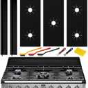Stove Cover Gas Stove Top Burner Covers (11pack) Protectors for Samsung Gas Range Stove Mat Non-Stick Oven Liners Mat Gas Range Protectors Covers, Reusable Washable Stove Clean Stove Guard parts