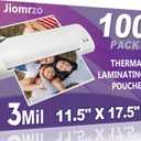 Laminating Sheets, 100 Pack Laminating Pouches Holds 11 x 17 Inch Sheets, 3 Mil Laminate Sheets 11.5 x 17.5 Inch for Laminator, Clear Thermal Laminating Pouches with Round Corner (100)