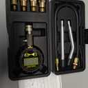 AZUNO Compression Tester Automotive, Digital Compression Gauge 200 PSI for Petrol Engine Cylinder Compression Tester Kit with Adapter & Hose