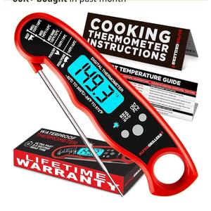 Alpha Grillers Meat Thermometer Digital – Instant Read Food Thermometer for Cooking & Grilling – Professional Kitchen Fathers Day Gift for Dad Men Him Husband