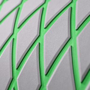 102.3" X45.2 Diamond Pattern Boat Flooring Self-Adhesive Eva Foam Decking Marine Non-Slip for Motorboat Fishing Boat Yach (Light gray and green)