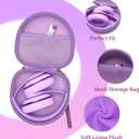 Headphone Headset Case for JLab JBuds Lux ANC/JLab Go Lux ANC/Lorelei X8/Beats/JBL/TOZO/BERIBES/Picun/KVIDIO Noise Cancelling Over-Ear Foldable Headphones (Purple)