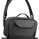 TAAOKA Camera Sling Bag,Waterproof Camera Case with Tripod Holder,Lightweight DSLR/SLR/Mirrorless Camera Bags Crossbody for photographers-Black
