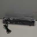 SOULION R30 Computer Speakers, Colorful LED Lights with Switch Button, Surround Sound Portable Computer Sound Bar Speakers for Desktop, Gray, USB & 3.5 AUX