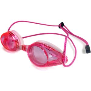 Anti Fog Racing Swimming Goggles with Quick Adjust Bungee Strap (Universal Fit, Pink)