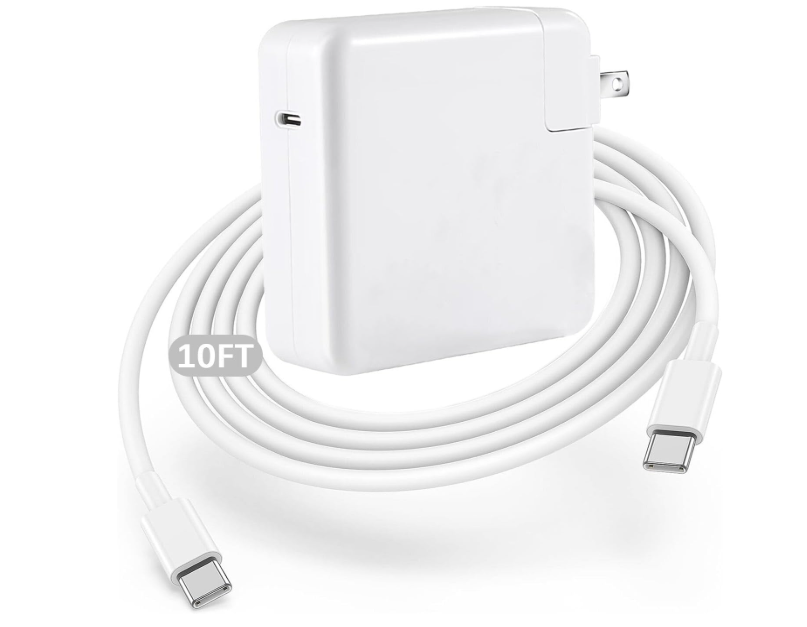MacBook Pro Charger,96W MacBook Air Charger Fast Charging USB C Laptop Power Adapter,10FT Quick USB C