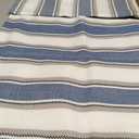 Multi Color Stripe Pillow Cases Soft Faux Linen Lumbar Decorative Throw Cushion Cover with Hidden Zipper for Sofa Car Navy Blue Brown Black White Mixed 12" x 18" 2 Piece
