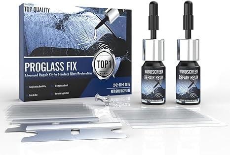 2 Bottles Nano Windshield Glass Crack Repair Kit for Fix Chips Cracks