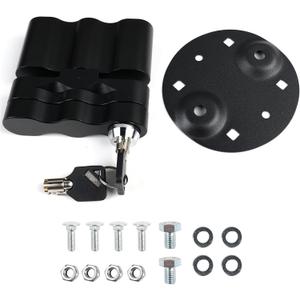 RX-LOX-PM Pack Mount Lock with Key  Compatible with Gasoline Pack, Storage Box, and Fuelpax Standard Pack  1 Piece (Black)