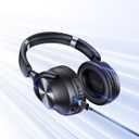TAGRY Hybrid Active Noise Cancelling Headphones 100H Playtime Wireless Over Ear Bluetooth Headphone with Fast Charging Hi-Res Audio Comfort Earcups Headsets for Travel Home Office Phone PC Black