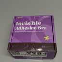 Invisible Strapless Sticky Bra Push up for Women, Ultra Adhesive Bra for Backless Dress, Cleavage Bra Lift Novelty Bras (B Cup, Light Beige)