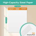 30 Sheets/Pad 15 x 18 Inches Large Self Stick Flip Chart Paper, 3 Pads/Pack