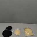 Sticky Bra Adhesive Bra Backless Reusable,Silicone Bra,Sticky Push-Up Bra & Water Proof Nipple Covers (Black and Beige)