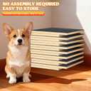 TNELTUEB 4 Pack Upgraded Dog Ramps for Stairs, Adjustable Stair ramp for Dogs,Portable Dog Stairs with Mat for Small Dogs and Cats, Non-Slip Pet Steps for Elderly or Injured Pets