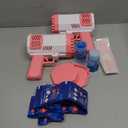 JONEG Toys for 3-8 Year Old Boys Girls: 2 Pack Bubble Machine for Kids with Bubble Solution, Gifts for 3 4 5 6 7 8 Years Old Boy Birthday Toy for Kid Toddlers Ages 4-6 Outdoor Wedding Bubbles Wands (Pink+pink)