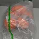 Velvet Chenille Yarn for Crocheting Super Bulky - 3 Skein of 200g/7oz - Ultra Soft Baby Blanket Chunky Plush Yarn for Knitting Amigurumi Crochet Thick Blankets (76.6 yds) (3, Orange)