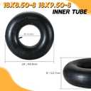 2 Pack 18x8.50-8 18x9.50-8 Inner Tube | Heavy Duty Replacement Tire Tubes with TR13 Straight Valve Stem for Go Karts, ATVs (18x8.5/9.5-8, TR13)