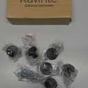 Ravinte 10 Pack Drawer Pulls 1-1/4 Inch Kitchen Cabinet Knobs Solid Round Dresser Drawer Knobs Matte Black Dresser Knobs Drawer Knobs Simple Cabinet Hardware for Cupboard Drawer Pulls
