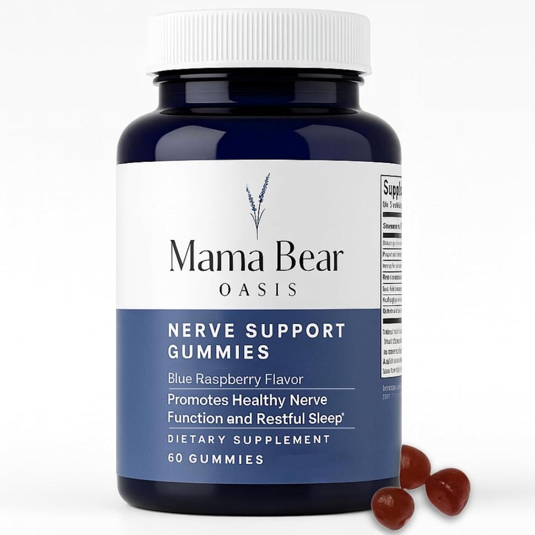 Mama Bear Oasis Daily Wellness Gummies, B Vitamins & Magnesium, 60 Count