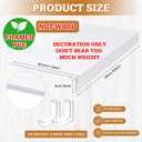 Hoolerry 5 Pcs Wire Shelf Covers Foamed PVC Wire Rack Covers for Removable Closet (Not Wood) Pantry Shelves for Cabinet Bathroom Kitchen Shelving Decoration(White,33x16inch),White