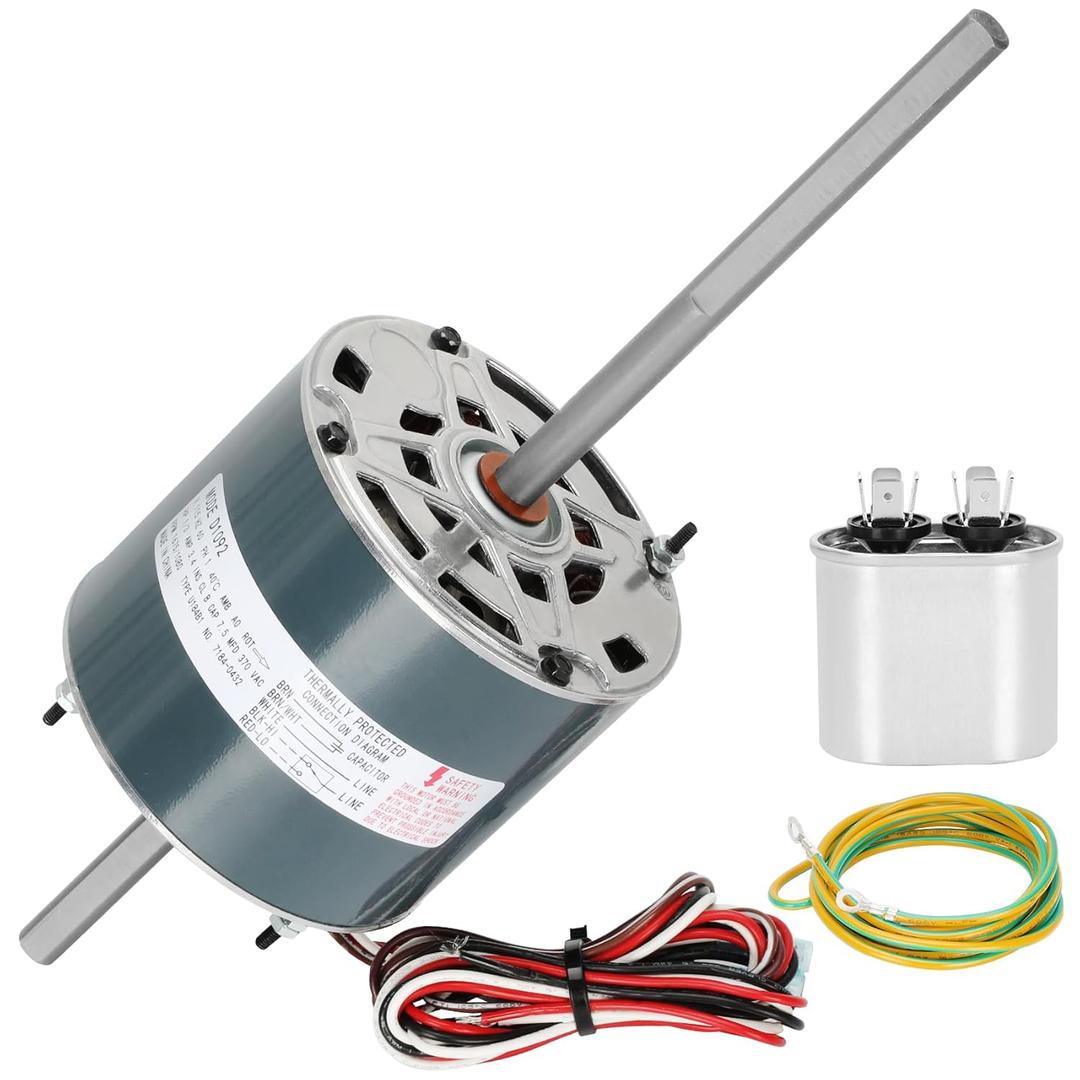 RV AC Fan Motor Replaces Fasco D1092, 1468-306, 7855MVA-A11U, Y6L457D01L, 1468A3069, 7184-0156 etc, Compatible with Coleman Mach RV Air Conditioner Motor, 1/3 HP, 115 Volts, 1675 RPM