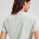 Yoga Women Short Sleeve T-Shirts UPF 30+ Sun Protection Quick Dry Athletic Running Workout Tops Ultra-Soft (XXL)