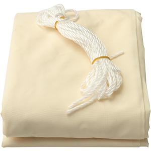 Square/Rectangle Beige Sun Shade Sail Rectangle Canopy Cloth Screen Water Permeable Sun Shade Sail Canopy Awning Shelter for Carport Patio Outdoor (10"x 19.5" / 300cm x 600cm)