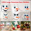 EMPOF Felt Christmas Tree for Toddlers, 3.5ft Felt WallTree Set for Kids Wall with Lights + Snowman Advent Calendar + 6 Face Stickers+ 33 Ornaments, Indoor Christmas Home Decor, Colorful