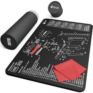 Falko Tactical Gun Cleaning Mat for Glock - Double Thickness Gun Mat - HD Exploded Diagram Including Parts List, Lubrication Points and Disassembly Steps (20 by 12 Inches) Falko Tactical Gun Cleaning Mat for Glock - Double Thickness Gun Mat - HD Exploded Diagram Including Parts List, Lubrication Points and Disassembly Steps (20 by 12 Inches)