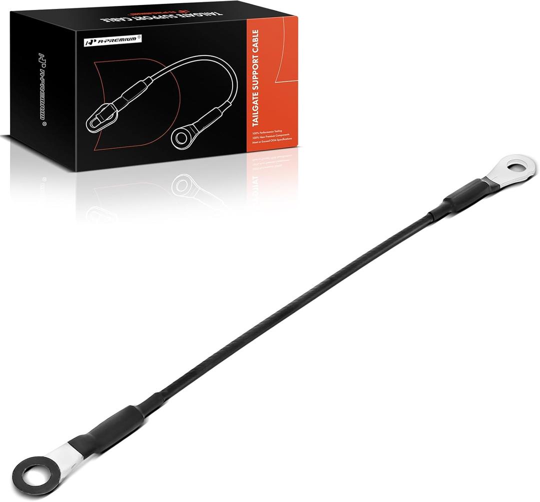 A-Premium Tailgate Support Cable Compatible with Chevrolet Silverado 1500 2500 HD 3500 HD 17-19, Silverado 1500 LD 19 & GMC Sierra 1500 2500 HD 3500 HD 17-19, Sierra 1500 Limited 19, Left or Right