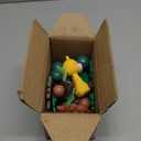 25PCS Jungle Safari Cake Toppers Set - 3D Zoo Animals Cake Toppers with Trees & Leaves, Wild One Birthday Decor for Jungle Theme Parties Supplies, Safari Cake Decorations