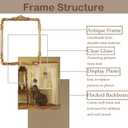 Vintage Picure Frames 8x10 Antique Victorian Gold Bronze Picture Frames for Tabletop and Wall Mount Ornate Retro Home Decor Gallery Wall Art(8x10 inch)