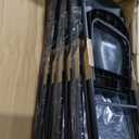 Amazon Basics Sturdy Foldable Plastic Chair, Portable, 350-Pound Capacity, Black, 6-Pack