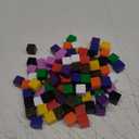 100 Pieces 16 mm Blank Dice Colored Bulk Cubes Assorted Color DIY Dice for Board Games with Storage Bag for Board Games and Teaching Math Farkle