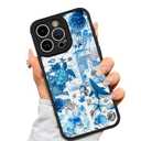 AIGOMARA Case for iPhone 15 Pro, Blue Turtle Shell Ocean Collage