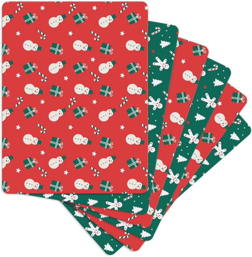 Christmas Flexible Cutting Boards For Kitchen - Non Slip Plastic Cutting Mat boards for kitchen With Food Icons & "EZ-Grip" Back (Set Of 6 Mats) - BPA Free, Dishwasher Safe and Easy To Clean Christmas Flexible Cutting Boards For Kitchen - Non Slip Plastic Cutting Mat boards for kitchen With Food Icons & "EZ-Grip" Back (Set Of 6 Mats) - BPA Free, Dishwasher Safe and Easy To Clean