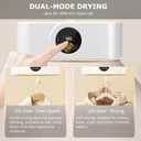 Portable Clothes Dryer - Mini Portable Dryer Machine for Laundry Apartments and Travelling, Hotel Room, Classic White