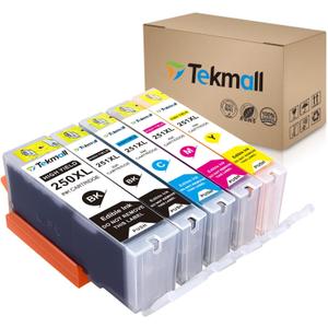 Compatible Ink Cartridge PGI-250XL, CLI-251XL, 250XL 251XL, Replacement for Canon Pixma MG5620 iX6820 MX922, MG5520, MG6620, MG5420, MG5422, MG5522, MG6420, MX722, iP7220, Pack of 5 