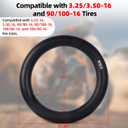 AR-PRO (2-Pack) 3.00-16 3.25/3.50-16 Inner Tubes for Dirt Bike and Off-Road Motorcycles – Heavy-Duty Butyl Rubber Tubes Compatible with 90/100-16 100/80-16 100/90-16 Tires with TR4 Straight Valve Stem