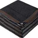 winemana 70% Black Shade Cloth, 12 x 8 FT Durable Mesh Tarp with Grommets, Resistant Garden Sun Shade Netting with Taped Edge for Plant Cover, Greenhouse, Patio, Tomatoes, Chicken Coop, Barn Kennel