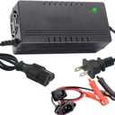 36V/43.8V 5A LiFePO4 Battery Charger for 36V(38.4V 12Strings) Lithium Iron Phosphate Battery,Smart Lithium Battery Charger