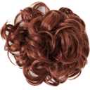 CAISHA Hairpiece Hair Wrap Heat-resistant Synthetic Fibres Curly Messy Updo Copper Red HW20