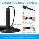 Jump Rope, HANDIO jump ropes 1/2 lb Weighted Jump Rope for Boxing, Cardio, Crossfit Workout, 8~10ft Range Adjustable Length Steel Ropes with Ball Bearings and Metal Handles, Jumpropes Suitable for Men