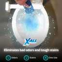 X-ALL Foaming Toilet Cleaner, Self-Activating Powder for Deep Cleaning, Fights Stains, Limescale and Mineral-Buildup