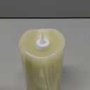 Battery Operated Flameless Candles with Remote Control Timer Flickering LED Candles with 3D Moving Flame Real Wax Fake 3"x 5" Ivory Realistic for Home Wedding, Festival Christmas Party Decoration