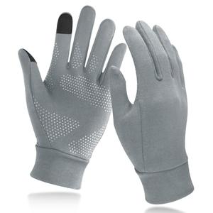 Unigear Running Gloves, Touch Screen Anti-Slip Lightweight Gloves Liners for Cycling Biking Sporting Driving for Men Women (Grey,Large)