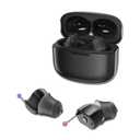 Invisible Hearing Aids, CIC Digital Rechargeable Hearing Aids for Seniors & Adults with Noise Cancelling,Portable For Adults Small and Tiny (Black)