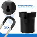 Wide-Fit Cup Holder Compatible with Doona Car Seat & Stroller Holds Stanley, Bottles & Cans, Lightweight Clip-On Drink Holder Attachment, No-Tool Installation