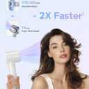 Hair Dryer, Ionic High-Speed Blow Dryer for Fast Drying with Brushless Motor, Portable Professional Hair Dryers with Magnetic Concentrator, Quiet Compact Hairdryer for Women & Men, Travel/Home/Salon